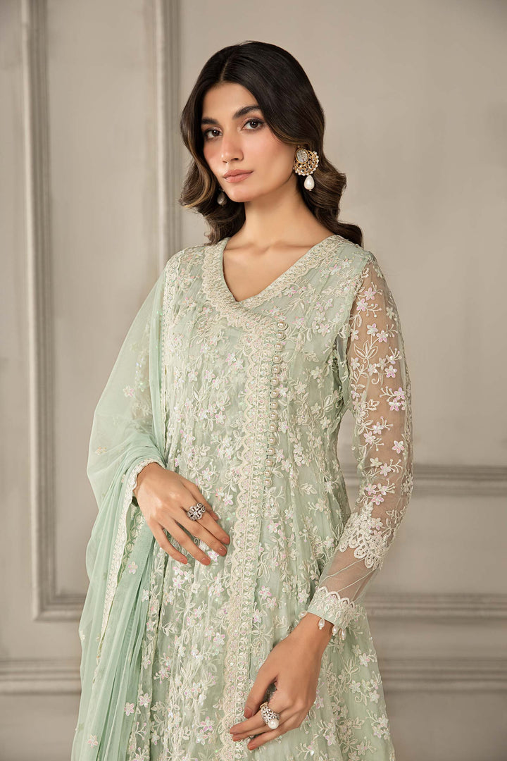 3 PIECE EMBROIDERED ORGANZA SUIT | SF-EF24-09