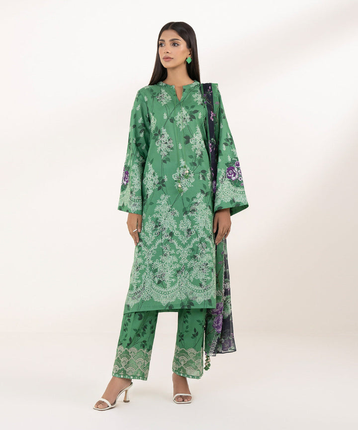 3 Piece - Embroidered Lawn Suit