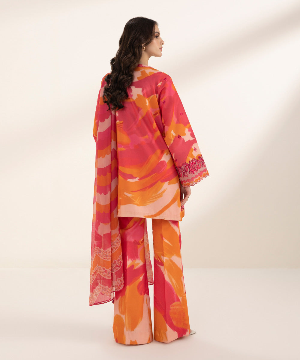 3 Piece - Embroidered Lawn Suit