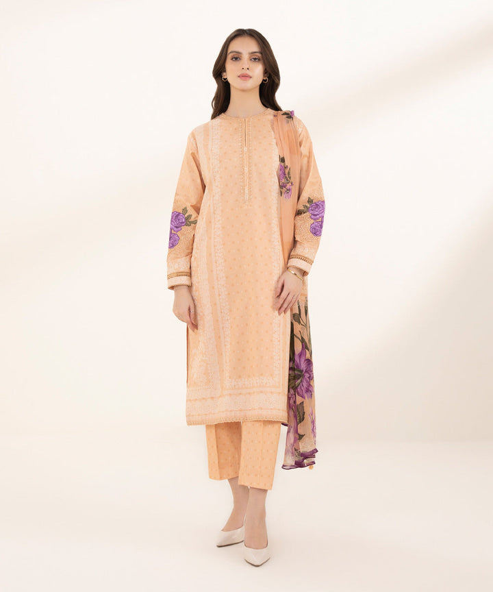 3 Piece - Embroidered Lawn Suit