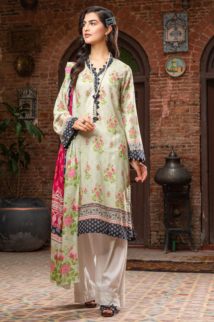 0233-PRINT-A DIGITAL PRINTED LAWN STITCHED