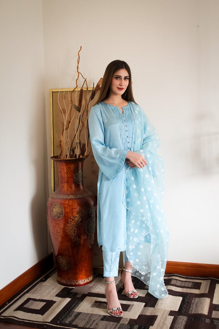 Misty Blue Dupatta